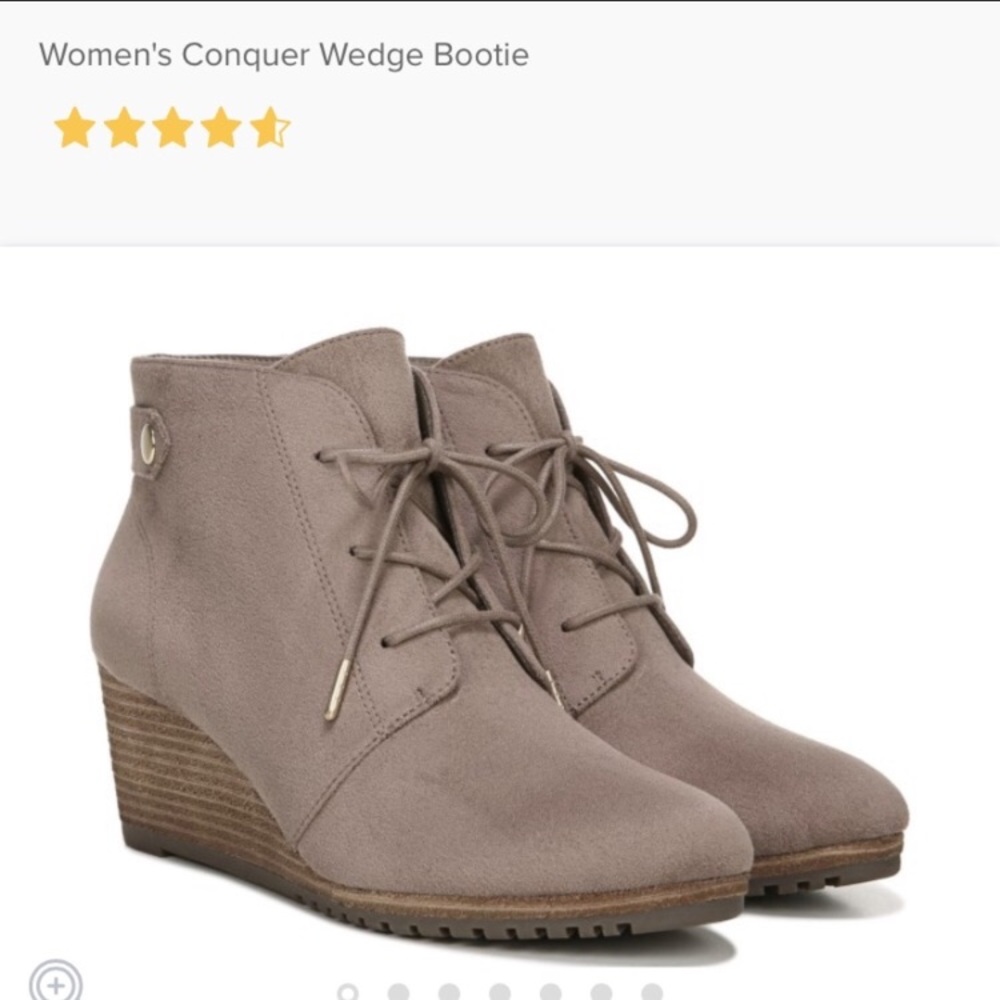 😍Dr. Scholl’s Conquer Ankle Wedge Bootie